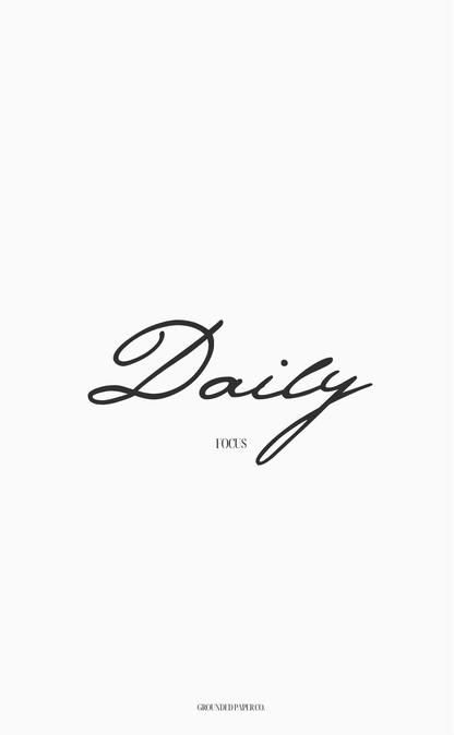 Undated Daily Planner Inserts