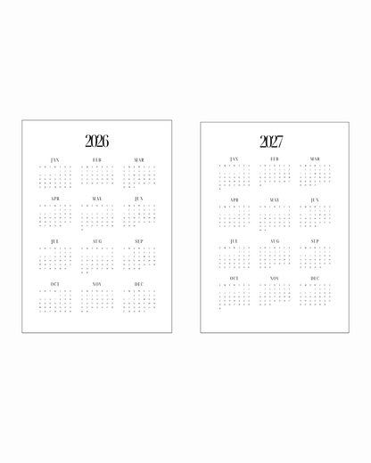 Her Year | Undated Weekly Inserts | Monday Start