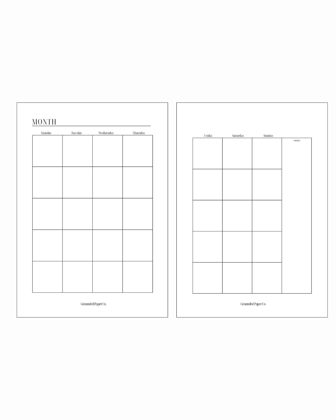 Her Year | Undated Weekly Inserts | Monday Start
