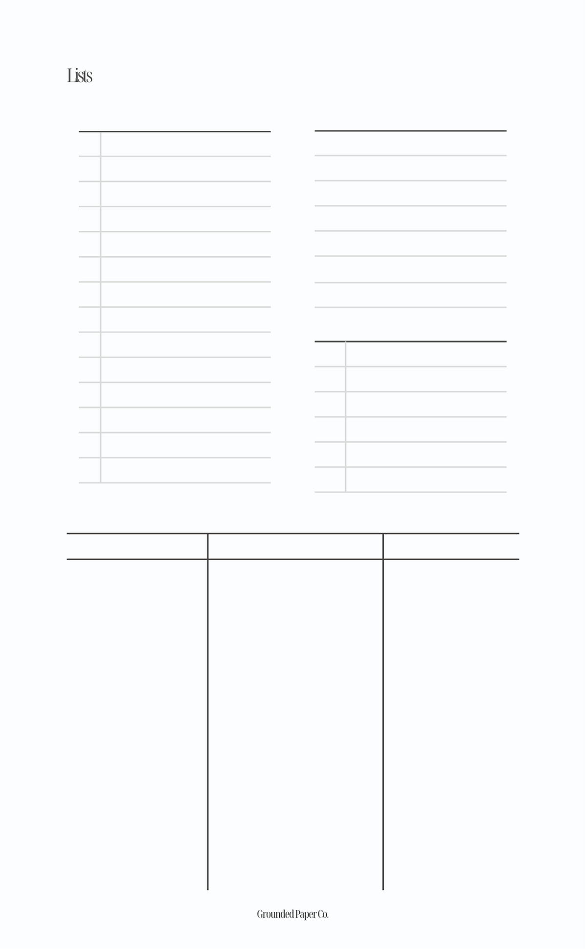 Undated Daily Planner Inserts
