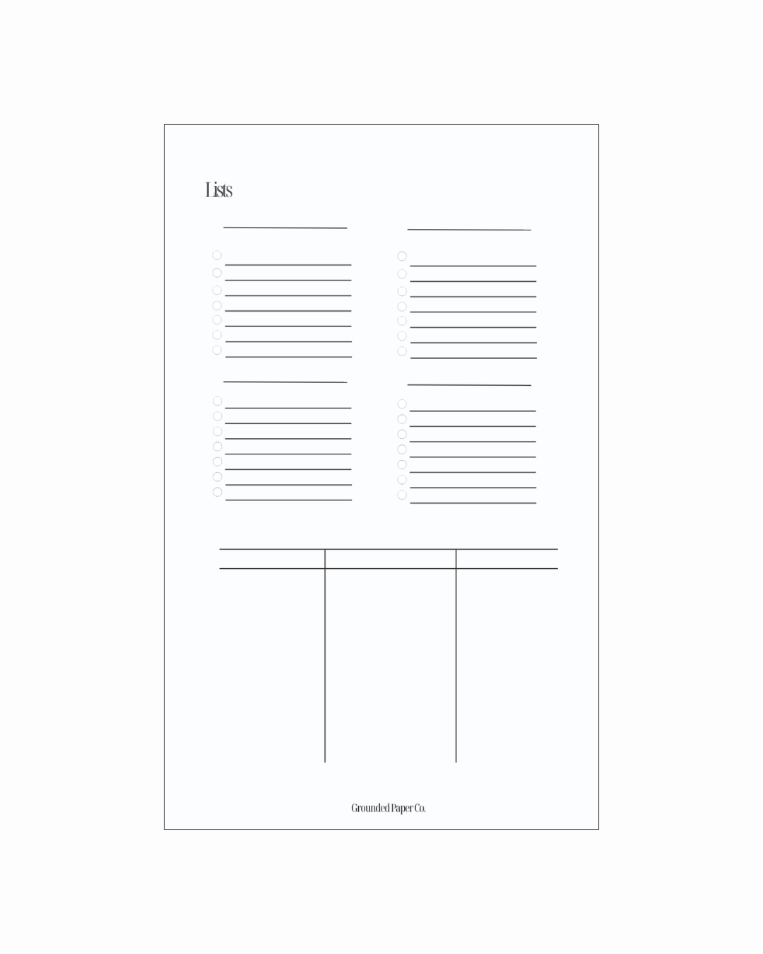 Her Year | Undated Weekly Inserts | Monday Start