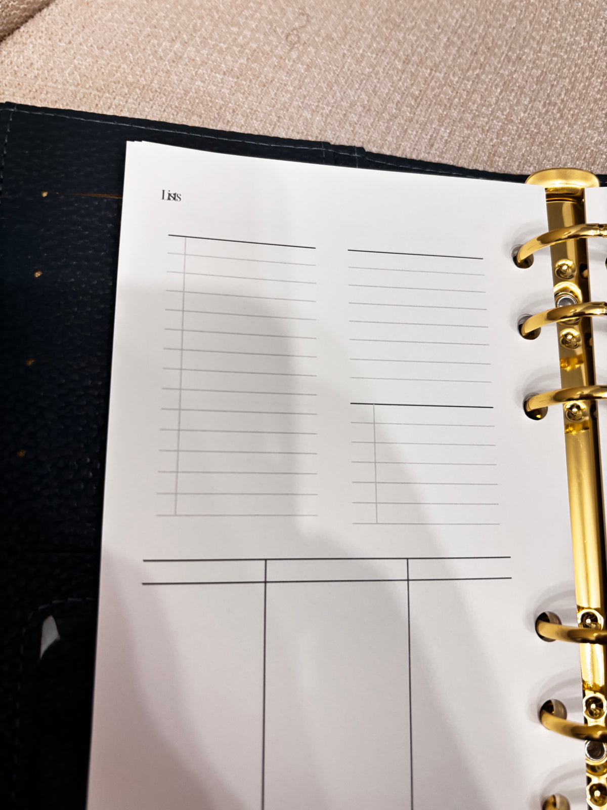 Undated Daily Planner Inserts