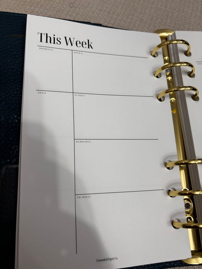Half-Year | Undated Weekly | 6 mos